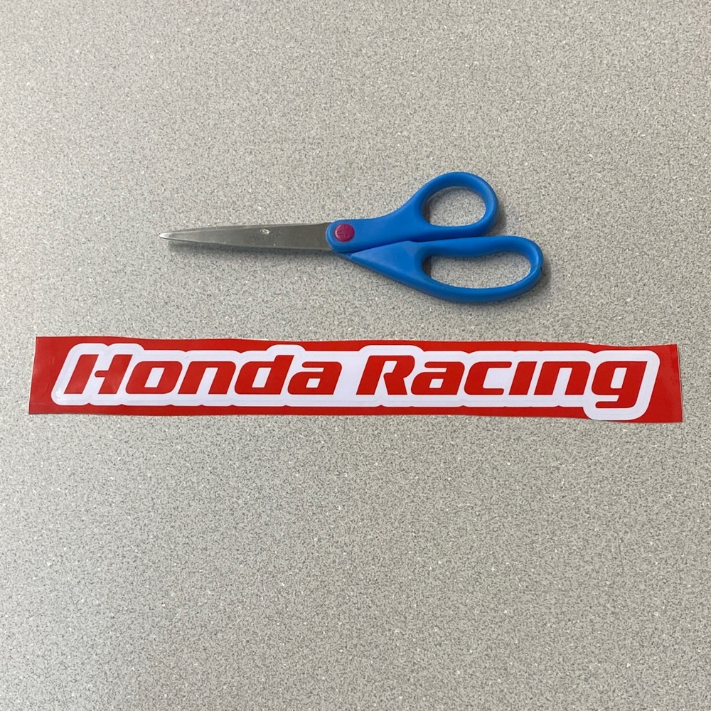 Honda Racing Sticker Red/White - Picture 2 of 2